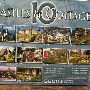 SURE LOX (10) puzzles 5600pc Jigsaw Puzzle Castles and Cottages